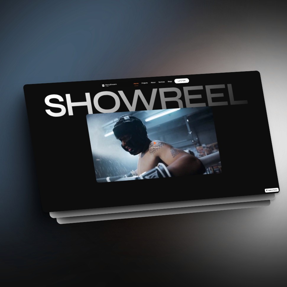 Videographer portfolio website